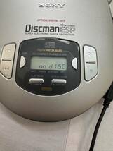 未使用 保管品 SONY ソニー Discman ESP ディスクマン CDプレーヤー ポータブルプレーヤー D-375 付属品あり_画像4