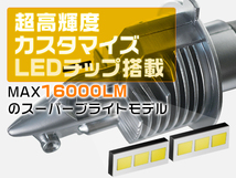 スズキ ワゴンR マイナー前 MH11 21 LEDヘッドライト H4 新車検対応 16000LM LEDバルブ 2個入 送料無料 2年保証ZD_画像2