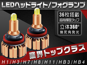 送料込 トヨタ ACM2#系 イプサム TOYOTA HB4 Philipsより明るい！ LEDヘッドライト ホワイト 車検対応KH