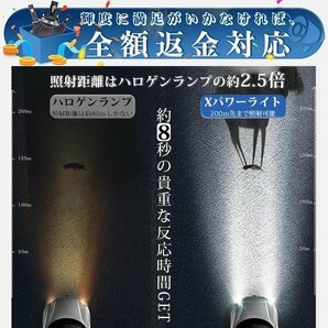 パジェロミニ H5A LEDヘッドライト H4 Hi/Lo切替 MAX26000LM 6000K 12V 長寿命 高光効 ホワイト 2本V55の画像4