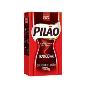カフェ ピロン トラディショナル 500g ブラジル産 レギュラー コーヒー 挽き豆 深煎り 細挽き cafe pilao