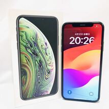 1円～ ☆Apple iPhoneXs 256GB スペースグレイ 本体 A2098 MTE02J/A☆SBM利用判定〇/アイフォン/スマートフォン/アップル/スマホ/ブラック/_画像1