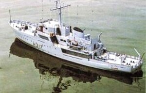 ラジコンボート【HMS.ブルドッグ】ディーンズマリーン■沿岸海洋観測船・組立てキット