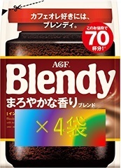 AGF ブレンディ まろやかな香り 袋 140g×4袋 （インスタント コーヒー 30 70 80 200 味の素 Blendy）