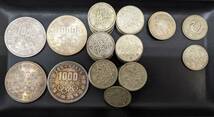 ＃A11527 銀貨 オリンピック1000円銀貨×4 オリンピック100円銀貨×5枚 稲穂100円銀貨×61枚 鳳凰100円銀貨×2 古銭セット_画像3