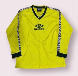 90s UMBRO/アンブロ ダイヤロゴ ロングスリーブシャツ ゲームシャツ L