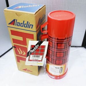 00591 【未使用品】Aladdin まほうびん P-45CH 満水容量1.0L 昭和レトロ 箱付き タグ付き 希少 日本製 アラジン 魔法瓶 マホービンの画像1