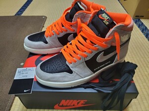 Nike AirJordan1 RETRO High OG HyperCrimson ナイキ エアジョーダン1 レトロ ハイ ハイパークリムゾン ニュートラルグレー 26.5cm新品同様