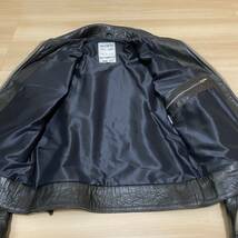 1円〜Lewis Leathers スペシャル カスタム 551T ドミネータータイトフィット38 シープ 黒ライダースジャケット ライダース ルイスレザー_画像3