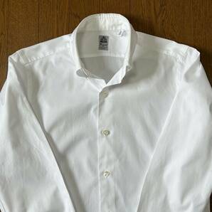 FINAMORE フィナモレ BDシャツ 白 サイズ３９ー１５1/2の画像3