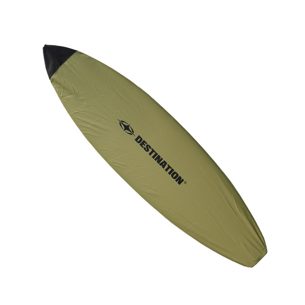 ディスティネーション (DESTINATION DS SURF) デッキカバーショートボードボードラップ/グリーン【お手軽で便利!ワックスが周りに付かない