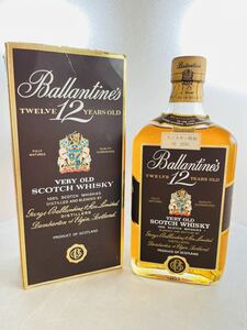 【未開栓】Ballantine's【バランタイン】 12年 ベリーオールド 赤青旗 760ml 43%