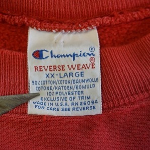 90s ビンテージ Champion リバースウィーブ スウェットシャツ REDWINGS ビンテージ チャンピオン XXL ビッグサイズ アメリカ製の画像7