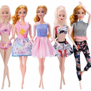 お洋服5コーディネートセットリカちゃん・バービーちゃん・お人形さん用　 着せ替え人形 Barbie バービー