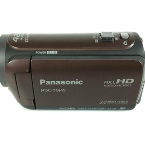 パナソニック Panasonic デジタルハイビジョンビデオカメラ TM45 内蔵メモリー32GB ブラウン HDC-TM45 中古 wa◇105の画像2