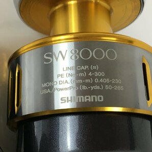 シマノ SHIMANO 15ツインパワーSW 8000HG スピニングリール リール 釣り 中古 T6908 wa◇119の画像8