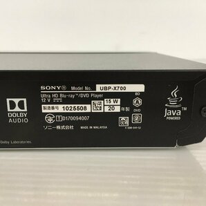 ソニー Ultra HD Blu-ray/DVDプレーヤー UBP-X700 2020年製 中古 SONY K9931 wa◇102の画像4