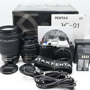 PENTAX K-01 ダブルズームキット （ブラック×ブラック）