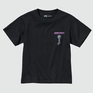 マインクラフト ユニクロ Tシャツ 半袖 160 ブラック