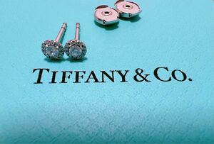 お値下げ　TIFFANY&Co.ソレストpt950ダイヤピアス