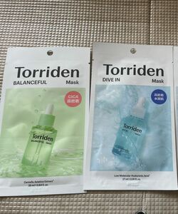 Torriden トリデン バランスフル CICA フェイスマスク 25ml×1枚　トリデンダイブインフェイスマスク27ml×1枚