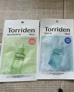 Torriden トリデン バランスフル CICA フェイスマスク 25ml×1枚　トリデンダイブインフェイスマスク27ml×1枚