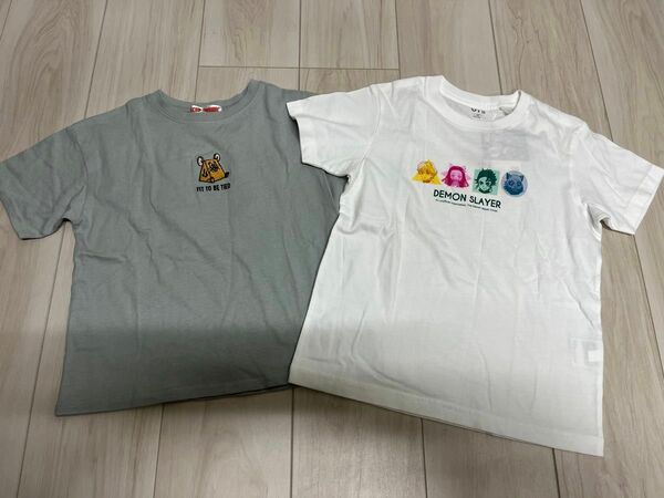 UNIQLO 半袖Tシャツ　トップス　鬼滅の刃　トムとジェリー　120センチ　