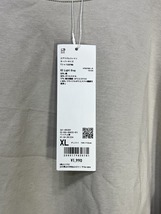 未使用 UNIQLO ユニクロ エアリズム コットン オーバーサイズ Tシャツ 5分袖 XL メンズ 341-455359 R604_画像2