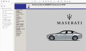  Maserati Cuatro Porte M139 Work shop manual & wiring diagram maintenance 