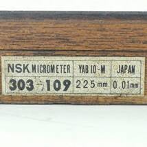 送料無料 NSK 外側マイクロメーター 200-225mm 0.01mm 303-109 測定器 測定器具#12676_画像2