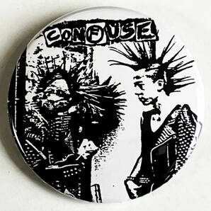 CONFUSE - Nuclear Addicts 缶バッジ 25mm #japanese #punk #80's cult killer punk rock #custom buttonsの画像1