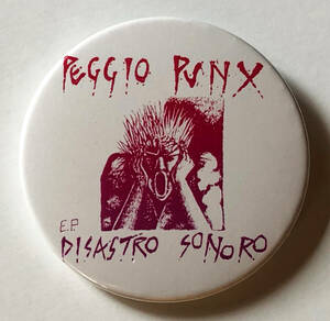 PEGGIO PUNX - Disastro Sonoro 缶バッジ 25mm #Italian #punk #80's cult killer punk rock #custom buttons