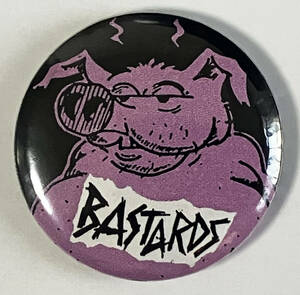 BASTARDS - Pigs 缶バッジ 25mm #Suomi #punk #80's cult killer punk rock #custom buttons