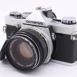 【ト滝】OLYMPUS オリンパス OM-1 一眼レフフィルムカメラ OM‐SYSTEM F.ZUIKO AUTO‐S 1:1.8 f=50mm ボディ レンズ DE982DEM88の画像1