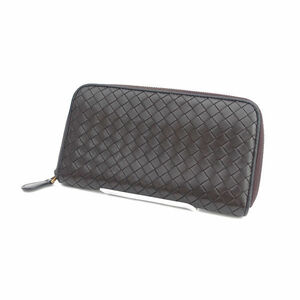 ■ Bottega veneta круглый крепежный кошелек коричневый Intercciato Leather B06061460V (0990012486)