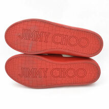 ■ ジミー チュウ JIMMY CHOO レザースニーカー 白赤 サイズ43 26.5cm (0990009321)_画像6