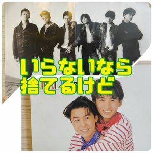 【レア】お宝 KinKi Kids SMAP(6人時代) 両面ピンナップ