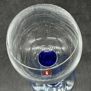 P040412 iittala MONDO ワイングラス pikkuviini- white wine 28 cl-9 oz sininen-blue イッタラの画像4