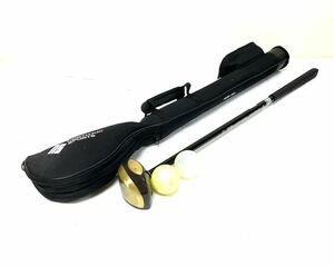 美品 パークゴルフクラブ NORTHWAY SPORTS MAXIMUM EXE NSG-2325-55 右打ち用 全長約85cm パークゴルフ ケース ボール付き 0403①