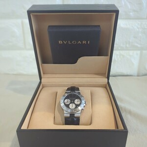 1 иен ~ BVLGARI BVLGARY высококлассный наручные часы Diagono спорт хронограф самозаводящиеся часы CH35S серебряный с футляром 