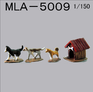 MLA5009 犬セットC＜庭の犬＞