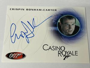 Crispin Bonham-Carter rittenhouse autograph auto 007 直筆 サイン カード カジノ・ロワイヤル james bond Casino Royale