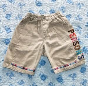  Person's. short pants * short pants *USED* size 110* beige group *f-sen rabbit 