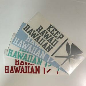 KEEP HAWAII HAWAIIAN KHH キープハワイハワイアン ステッカー HILIFE UDOWN IN4MATION 808ALLDAY 808 ALL DAY FMHI USDM HDM ⑧