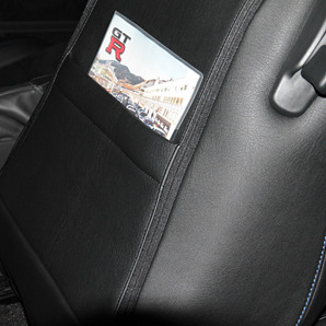 ガレージアクティブ オリジナルシートカバー R35用 黒＆黒 GTR VR38の画像3