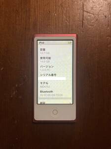 Apple iPod nano 第7世代 A1446 16GB ピンク