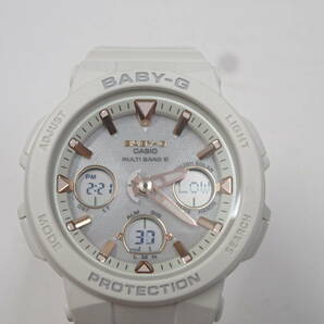 (つ-U-594)Baby-G ベビージー 腕時計 BGA-2500 デジタル/アナログ タフソ－ラー ホワイト CASIO カシオ レディース 動作品 中古の画像2
