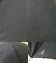 ( せ-A1-1142 ）日傘 折りたたみ傘 SONIA RYKIEL ソニアリキエル ブラック 黒 全長約30cm 半径約42cm 中古_画像4