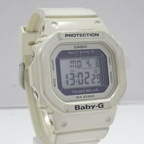 (つ-U-579)Baby-G ベビージー 腕時計 BGD-5000 デジタル タフソーラー ホワイト CASIO カシオ 動作品 中古の画像1