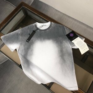 STONE ISLAND　ストンアイランド　メンズ　Tシャツ　半袖　無地　シンプル　コットン　男女兼用　XS-XL　サイズ選択可能